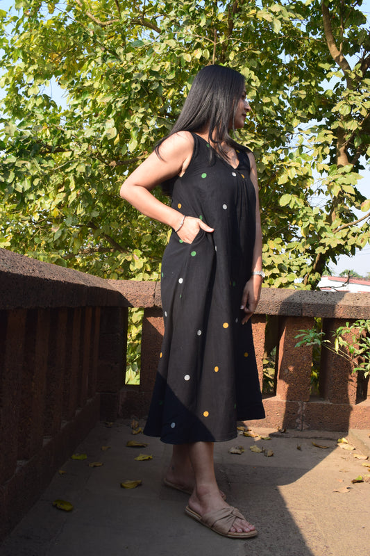 Raat ki Rangoli Sleeveless Dress