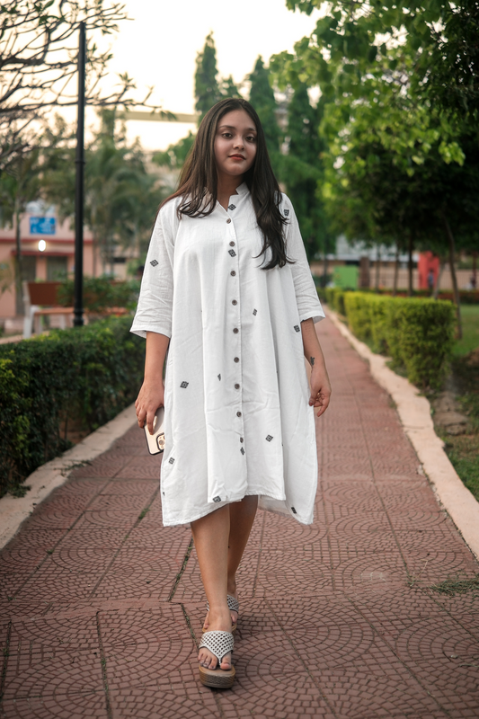 Anti-Fit Jamdani Dress