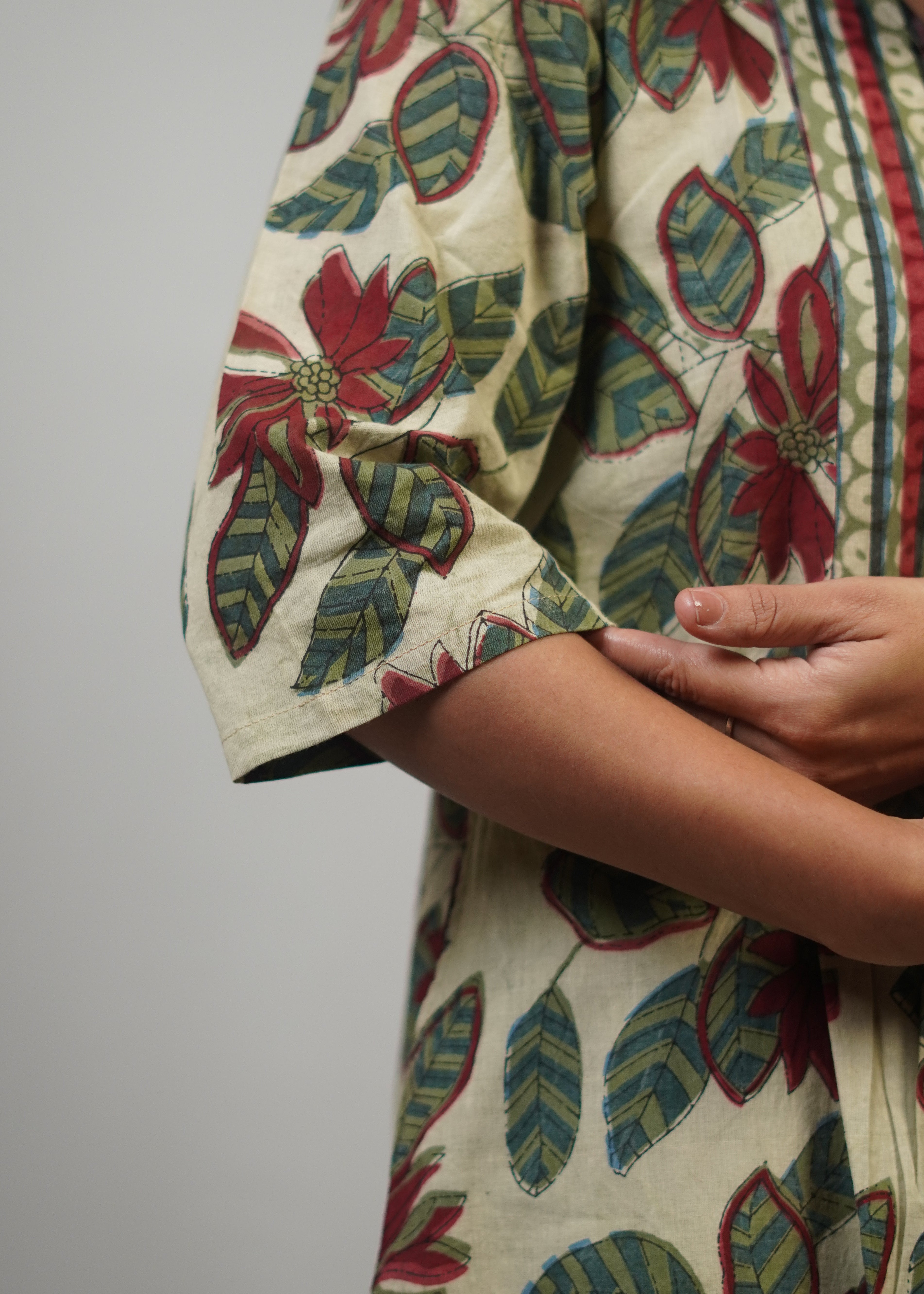 Khushboo Block Printed Ajrakh Kurta Set