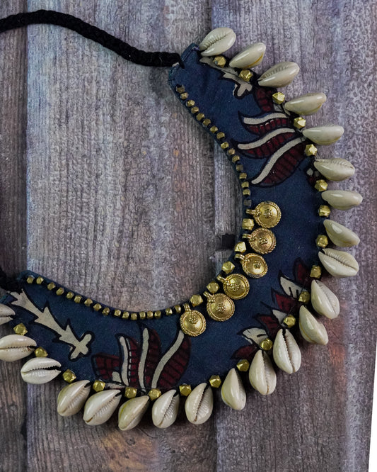 Neel Kamal Ajrakh Necklace