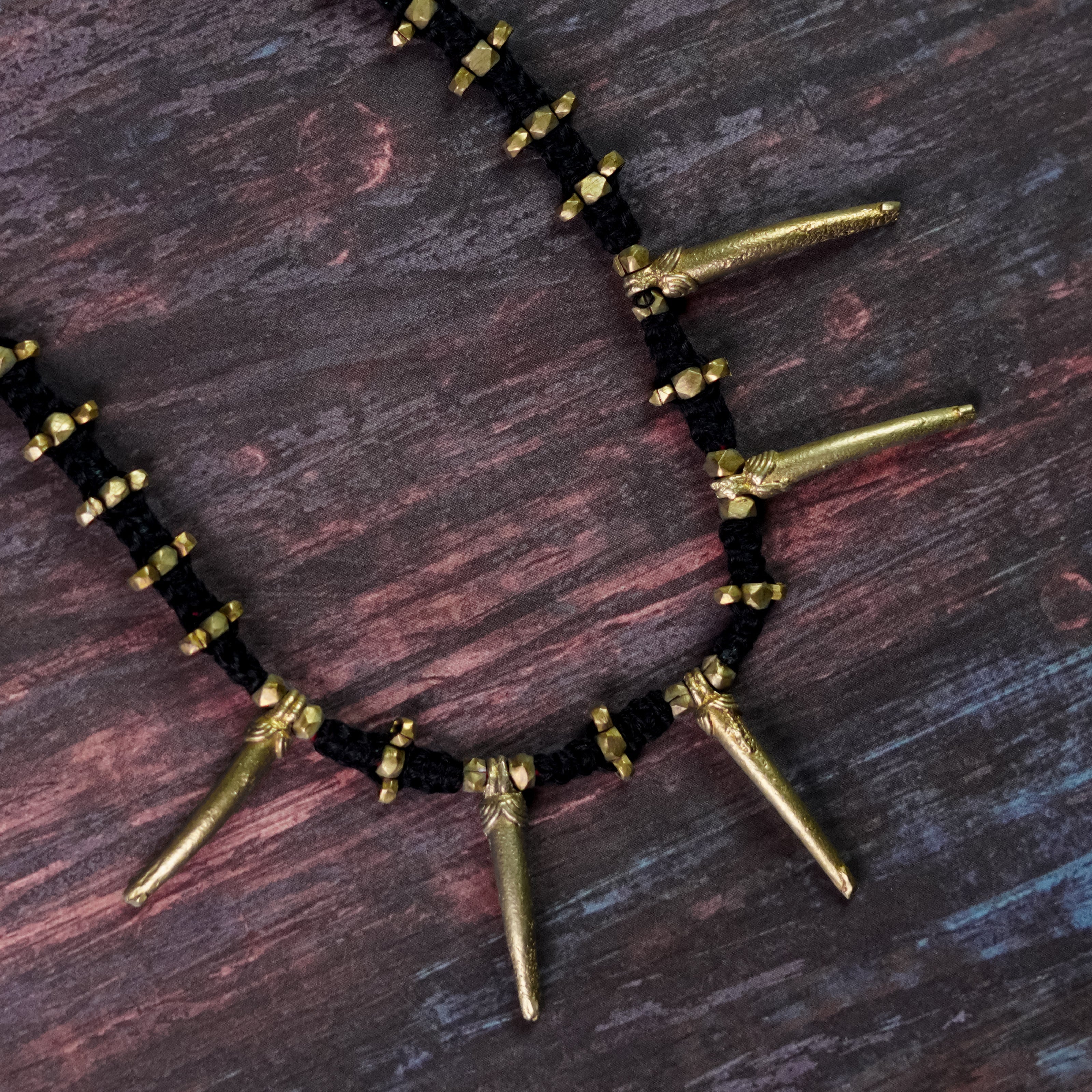 Handmade Black & Golden Dhokra Jewellery