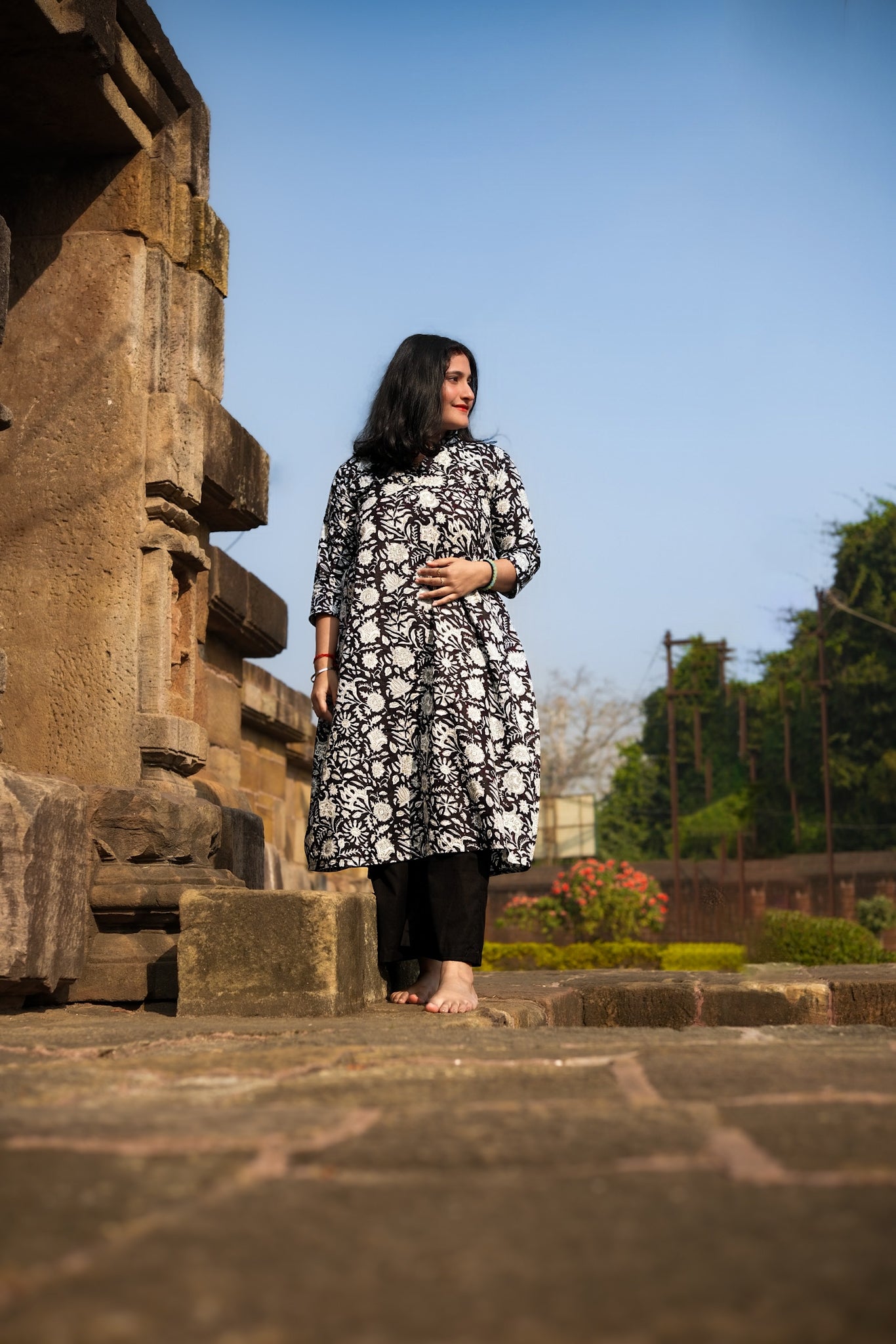 Noir et Blanc(B&W) Baani Kurta Set