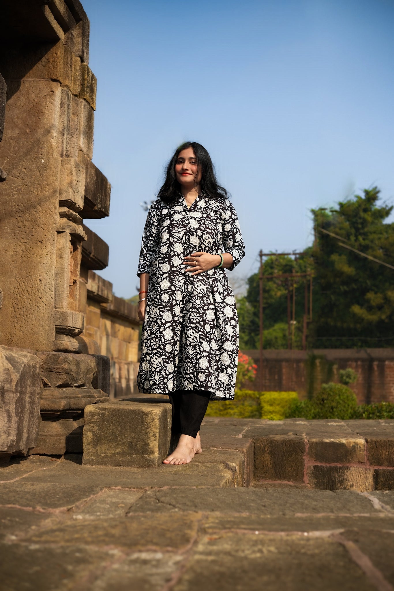Noir et Blanc(B&W) Baani Kurta Set