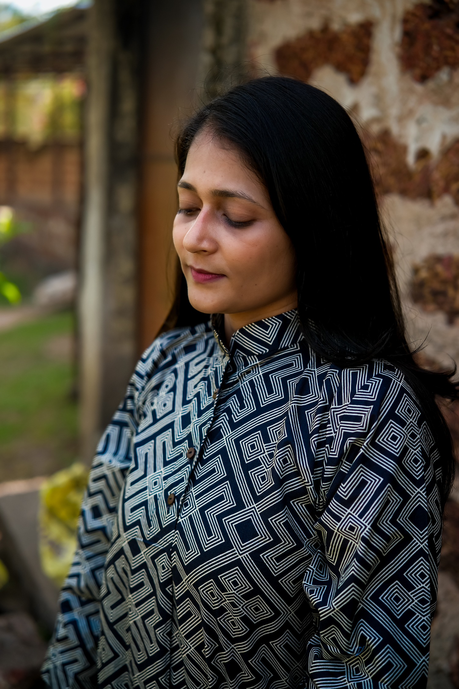 Monochrome Maze  Baani Kurta Set