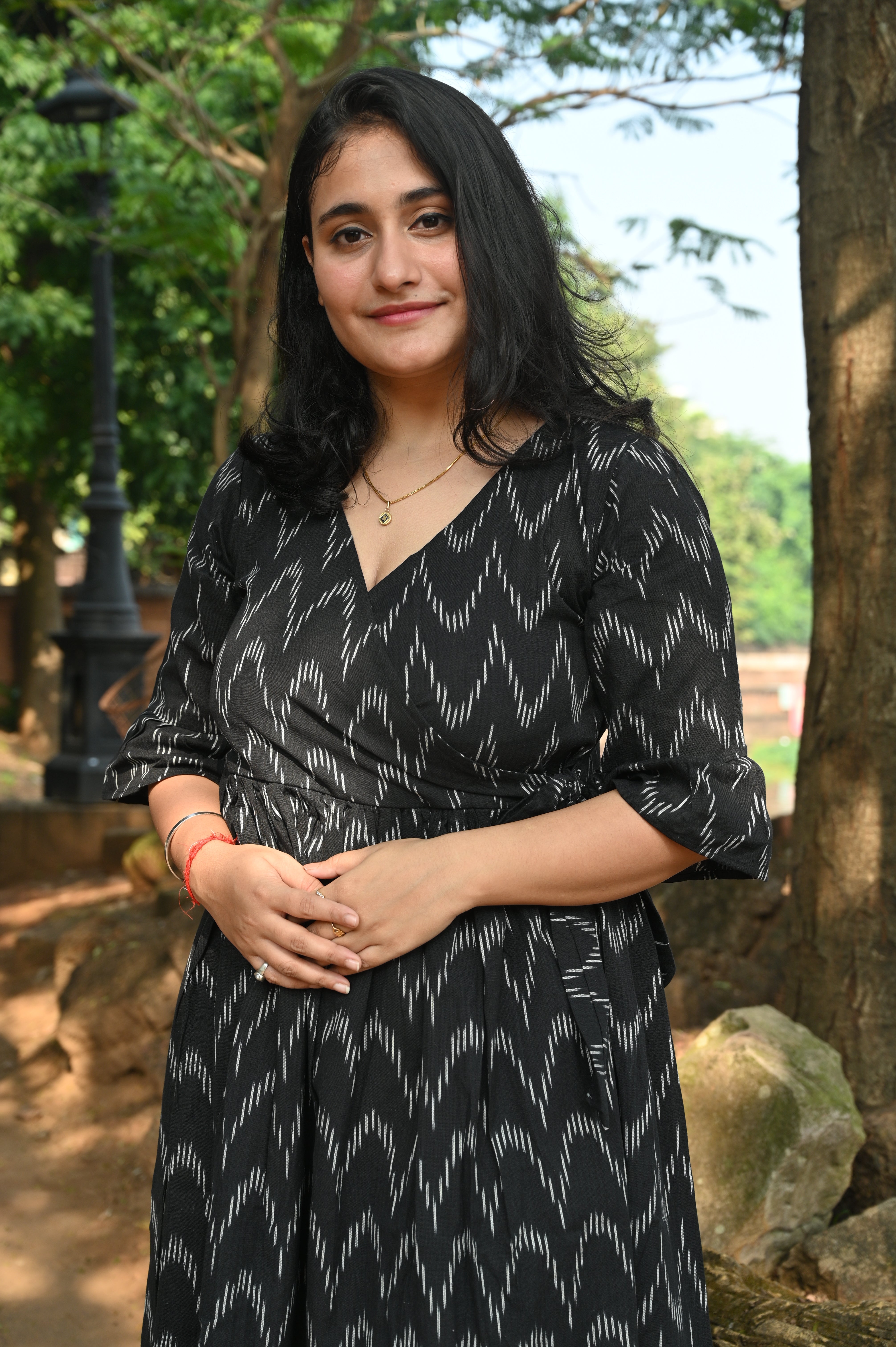 Tamal Semi-Wrap Dress